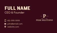 Countryside Western Lettermark Business Card