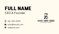 Winter Dog Clothing Business Card Design