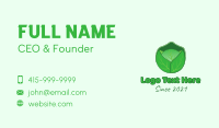 Green Cabbage  Vegetable Business Card