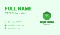 Green Cabbage  Vegetable Business Card Image Preview