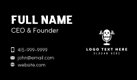 Skull Audio Microphone Business Card