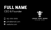 Skull Audio Microphone Business Card Design