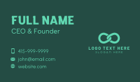 Green Infinity Link Business Card