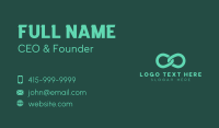 Green Infinity Link Business Card