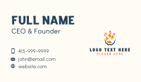 Flaming Bull Barbecue Business Card