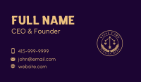 Attorney Business Card example 1