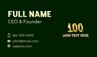 Doodle Graffiti Number 100 Business Card