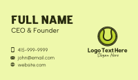 Tennis Ball Badge Business Card