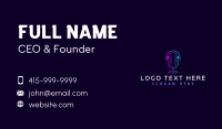 Headphone Mic Podcast Business Card