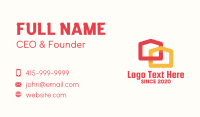 Modern Duplex House Business Card