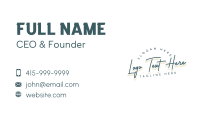 Wordmark Business Card example 3