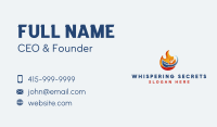 Flame Leaf Energy Business Card Image Preview