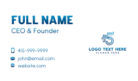 Milestone Anniversary Number 15 Business Card