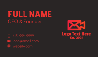 Video Camera Envelope Business Card