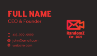 Video Camera Envelope Business Card