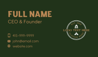 Campfire Tent Hiking Business Card Design