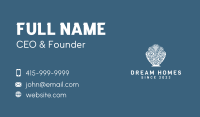 White Coral Shell Business Card