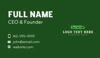 Cute Green Alligator Business Card Design