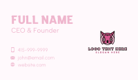 Geometric Mosaic Feline  Business Card