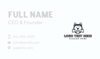 Dog Husky Bone Business Card Design