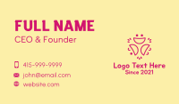 Smiley Faces Line Art Business Card