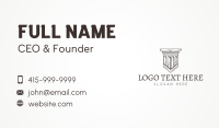 Ancient Pillar Column Business Card Design