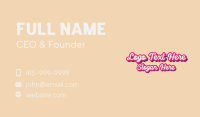 Retro Cursive Business Business Card Design