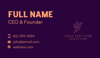 Abstract Charity Person Business Card Design