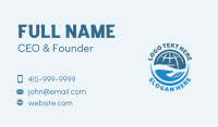 Hand Globe Volunteer Business Card Design