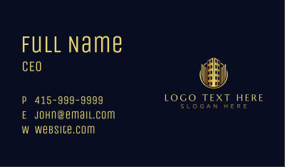 Luxury Building Realty Business Card Image Preview