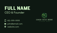 Organic Gardening Leaf Business Card