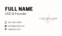 Elegance Business Card example 4