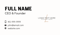 Elegant Business Letter Business Card Design