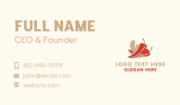 Ginger Chili Pepper Business Card Design