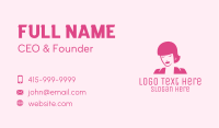 Pink Fashionista Woman Business Card