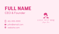 Pink Fashionista Woman Business Card