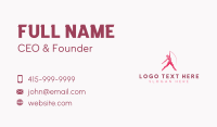 Woman Fitness Dance Business Card Design