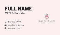 Sweet Tiered Cake Bakery Business Card Design