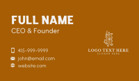 Swirl K Lettermark Business Card