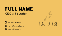 Knife Business Card example 4
