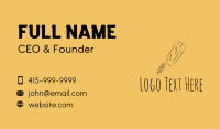 Kitchen Cleaver Knife Business Card