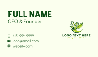 Green Leaf Salad Business Card Design