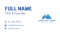 Blue Cleaner Mountain Business Card