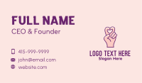 Finger Business Card example 4