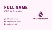 Happy Purple Dog Business Card Image Preview