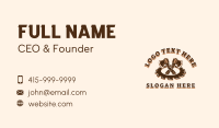 Saw Blade Axe Woodwork Business Card