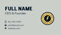 Electricity Power Wordmark Business Card