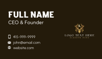 Elegant Antler Deer Business Card