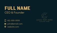 Premium Designer Letter C Business Card