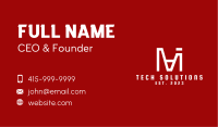 Digital Agency Letter  Business Card